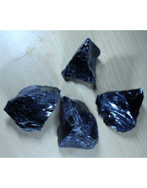 Obsidienne noire mexique brute
