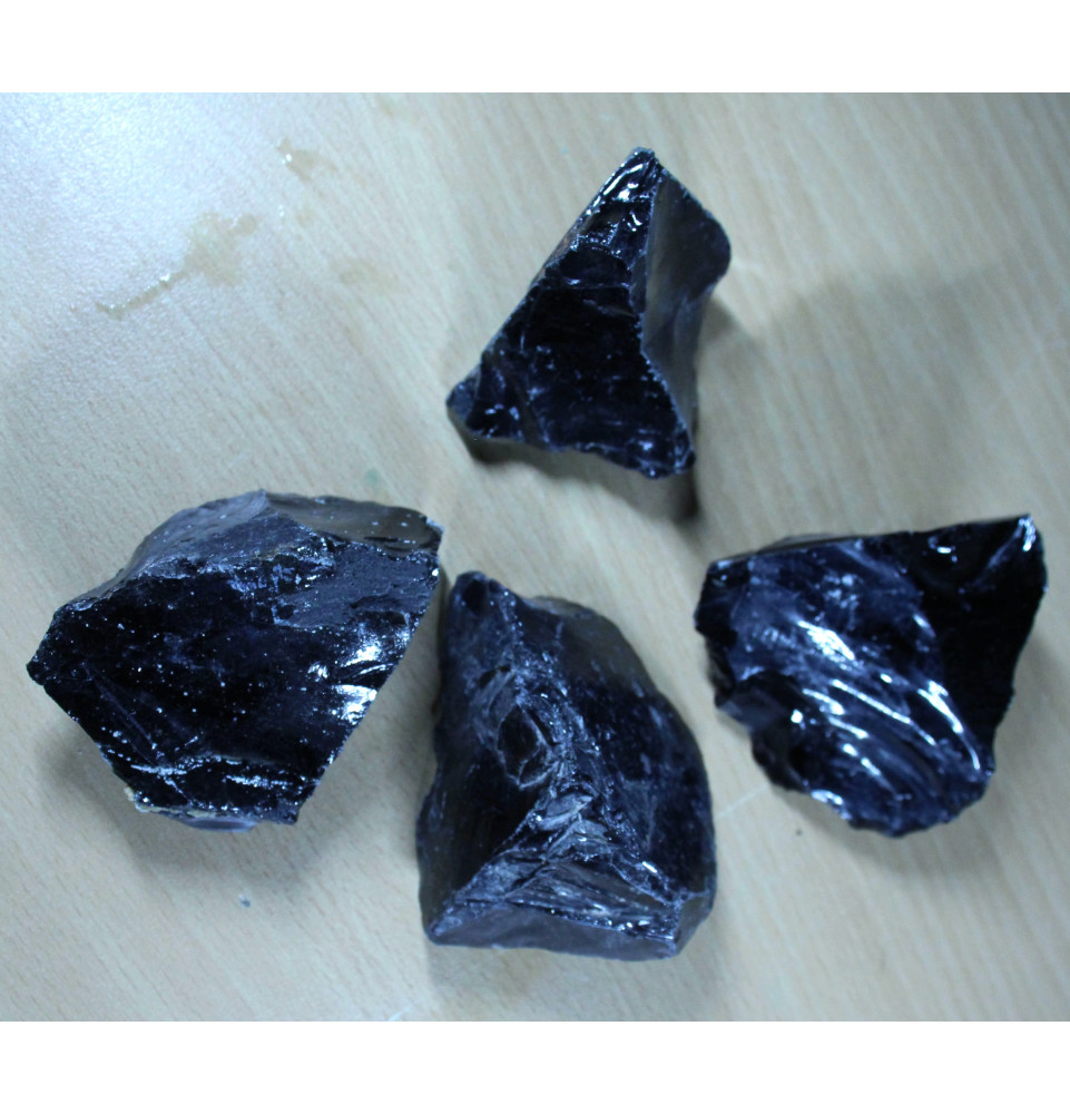 Obsidienne noire mexique brute - Sac de 1 Kg