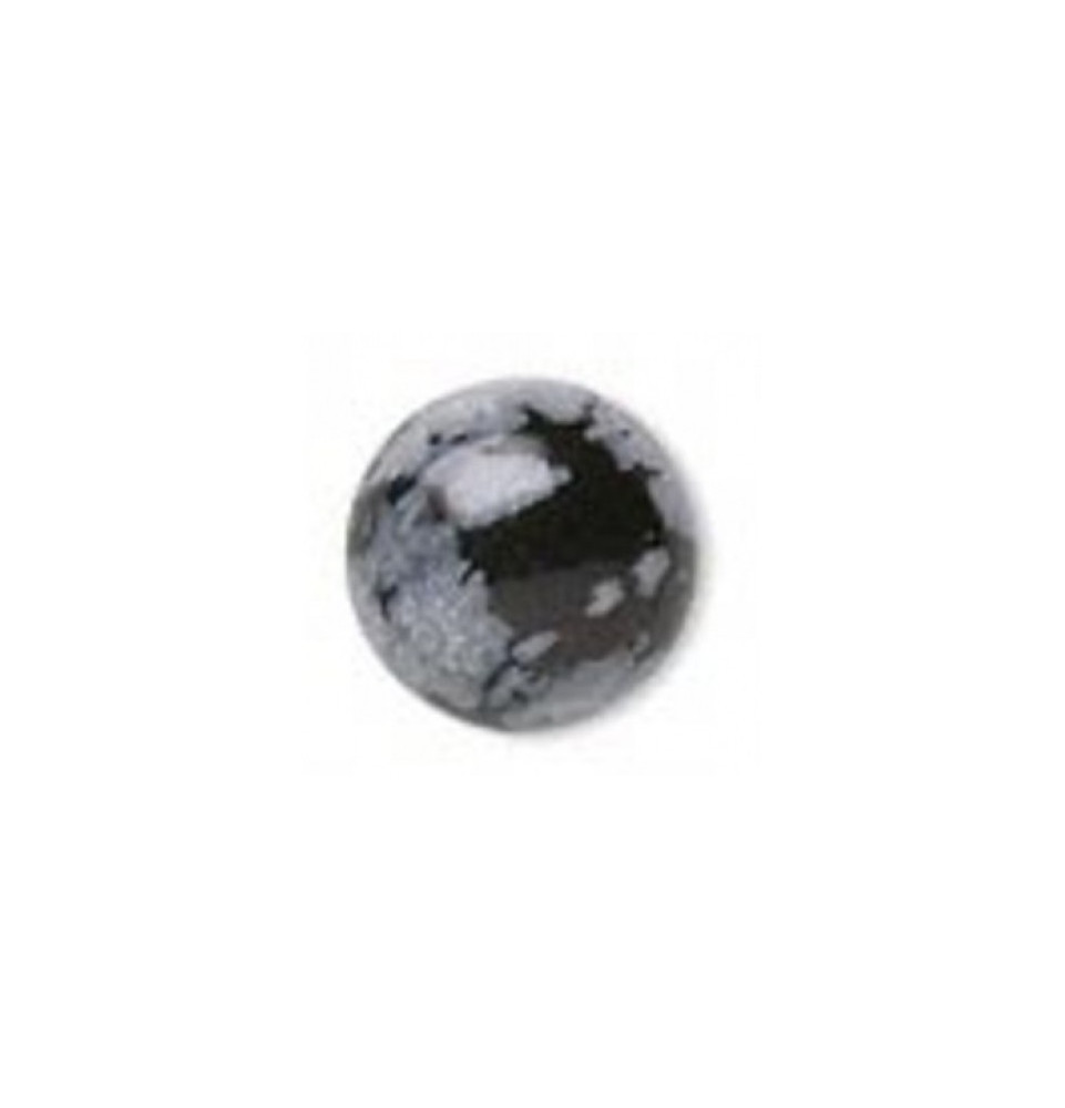 Obsidienne mouchetée 6 mm