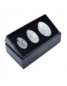 Coffret oeufs de Yoni en Cristal de roche