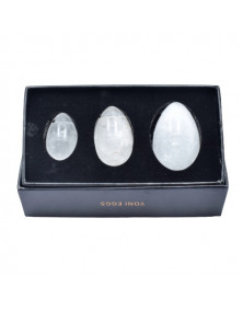 Coffret oeufs de Yoni en Cristal de roche