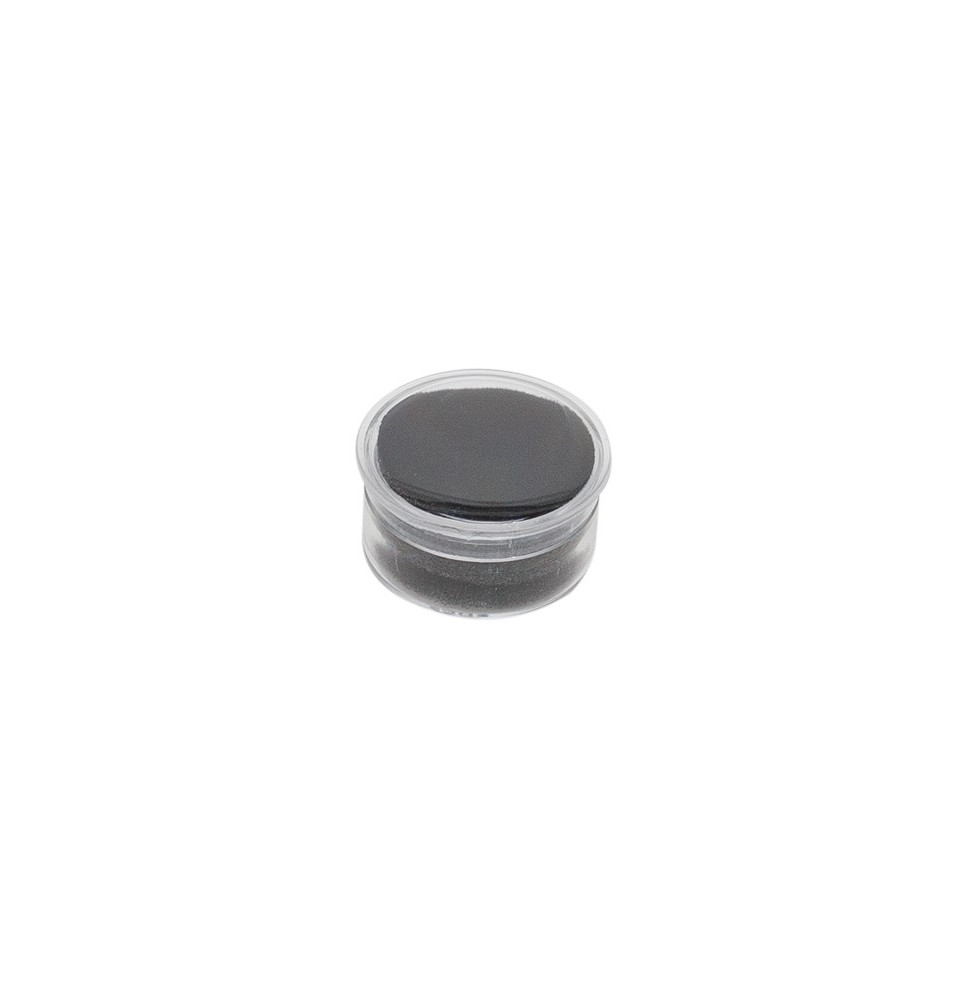 Boite ronde avec mousse noire (diamètre 27 mm)