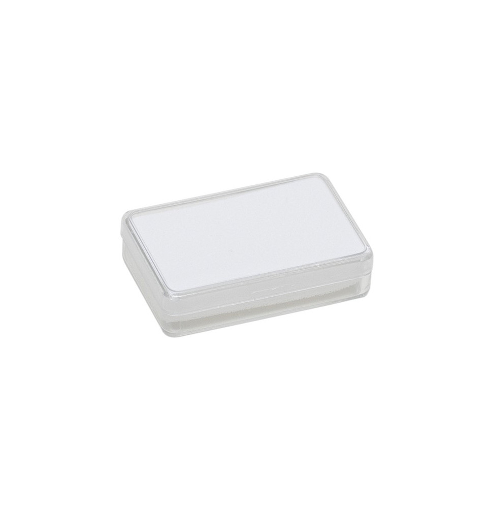 Boite rectangulaire avec mousse blanche (53x33x12 mm)