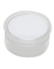 Boite ronde avec mousse blanche (diamètre 27 mm)