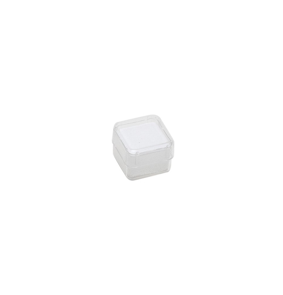Boite carrée avec mousse blanche (19x19x14 mm)