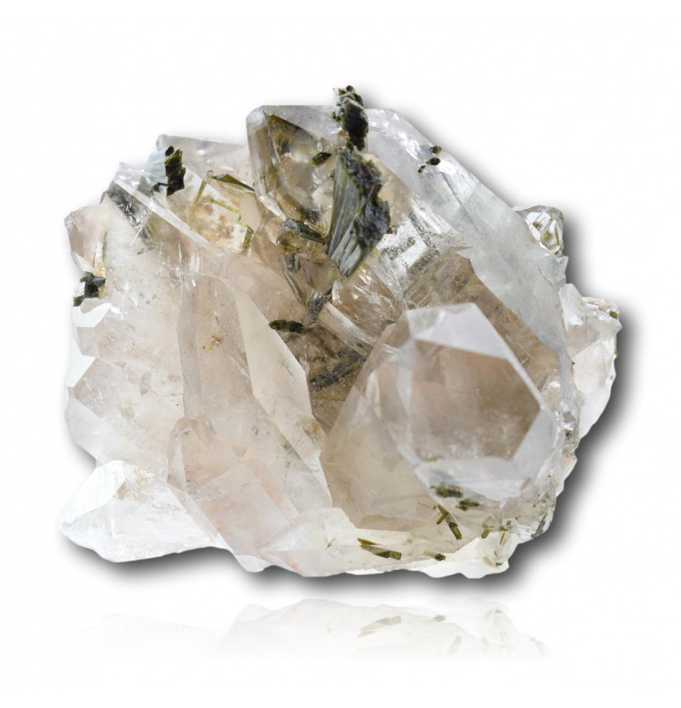 Quartz avec Aiguilles Epidote