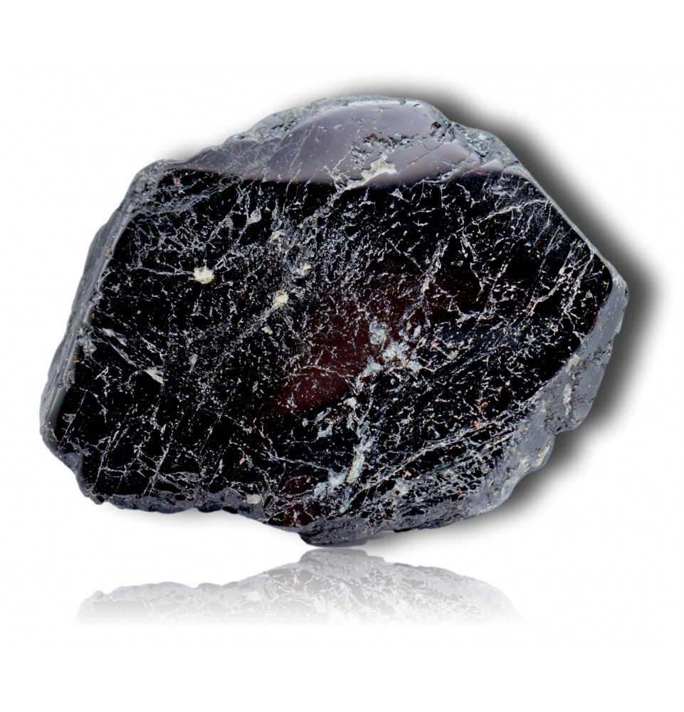 Tranche de tourmaline noire