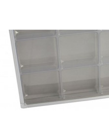 Vitrine de collection en aluminium 12 compartiments