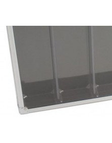 Vitrine de collection en aluminium 6 compartiments