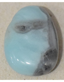 Pendentif  Opale Bleue sur lacet