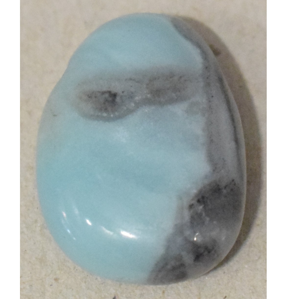 Pendentif Opale Bleue pour lacet