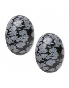 Obsidienne mouchetée 8 x 6 mm