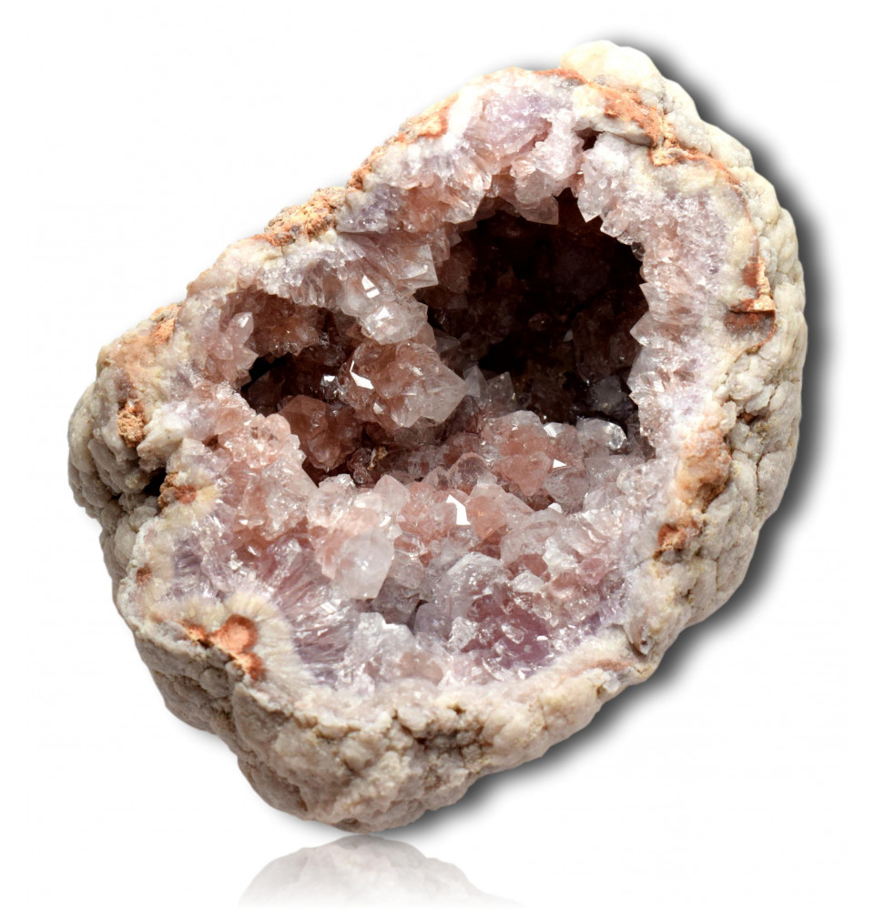 Geode quartz rose