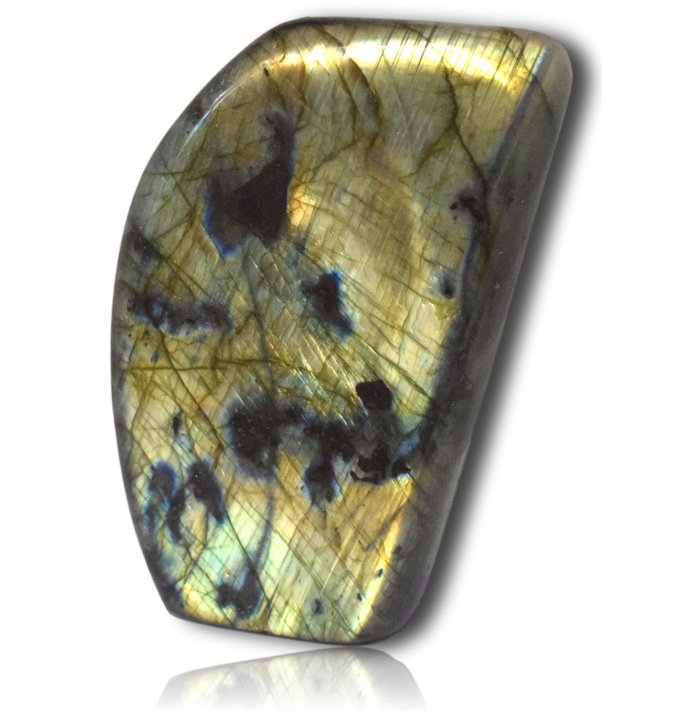 Bloc poli de labradorite