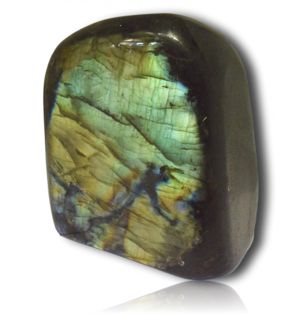 Bloc poli de labradorite