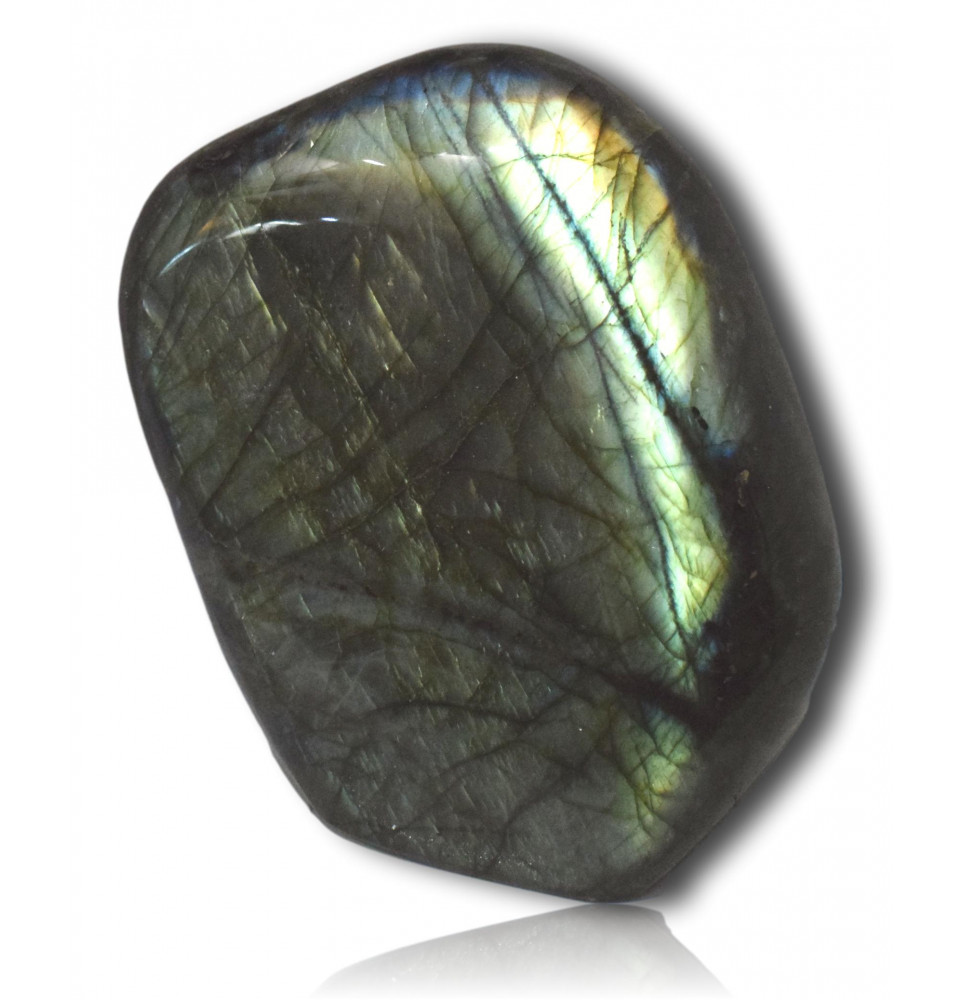 Bloc poli de labradorite