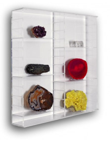 Vitrine de présentation transparente
