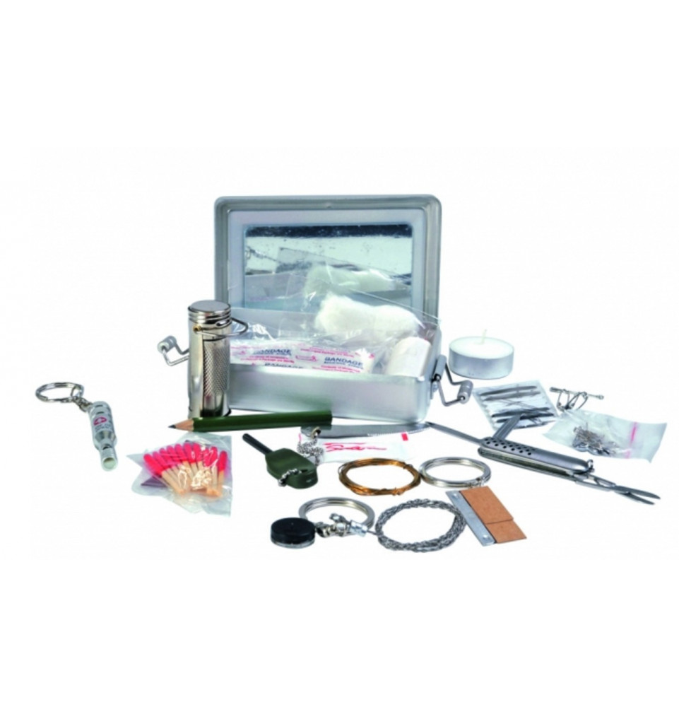 Kit de survie dans boite aluminium