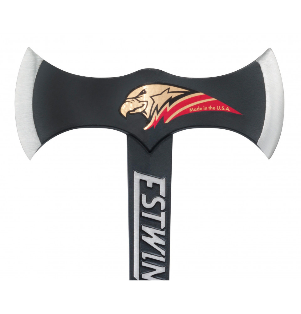 Hache Tomahawk Intégrale En Acier Carbone Forgée Main - WarriorsOutfit - Argent