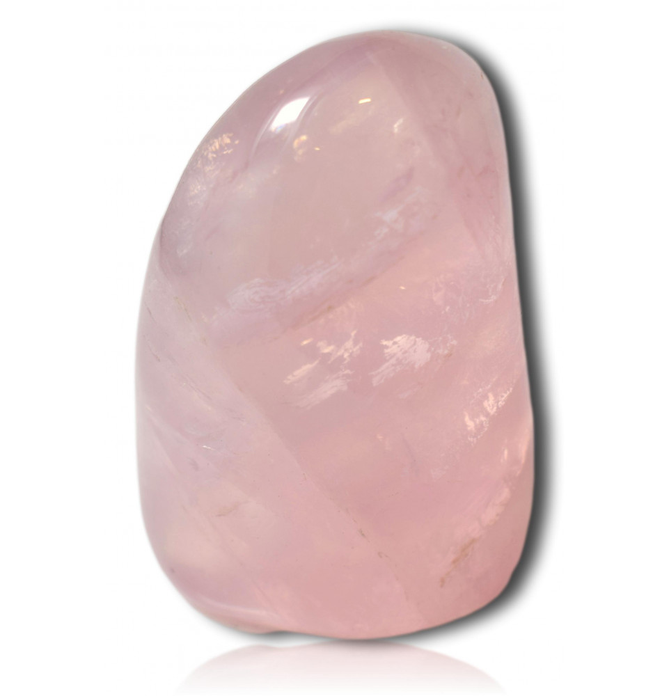 Bloc poli de quartz rose