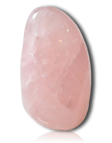 Bloc poli de quartz rose