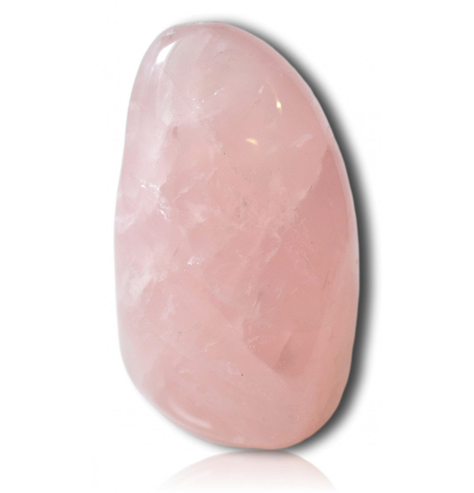 Bloc poli de quartz rose