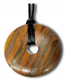 Pendentif Donuts Oeil de Tigre