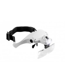 Lunettes loupe avec 5 lentilles interchangeables et éclairage LED