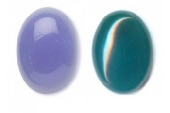 Agate bleu et verte